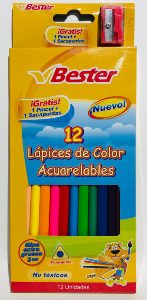 Pintura Bester Acuarelables 12 Colores