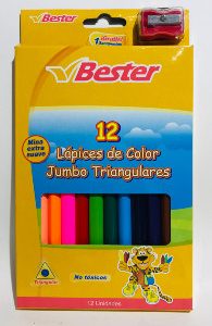 Pinturas Bester Jumbo 12 Colores