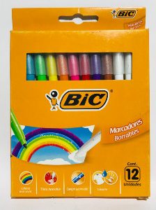 Marcadores Bic Borrables  12 Colores