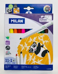 Marcadores Milan Borrables  12 Colores