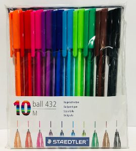 Bolígrafo Staedtler Ball 432 10 Colores