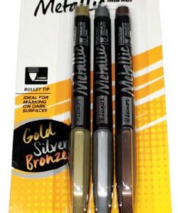 Marcadores Luxor Metalicos x 3