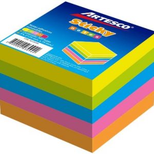 Notas Adhesivas Artesco Cubo 3 x 3 Neón